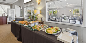 Catering display at Lombard Funeral Home