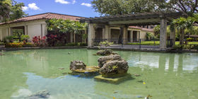 Water feature at Caballero Rivero Woodlawn South