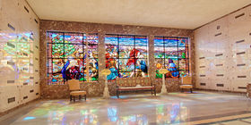 Unique features at Cypress View Mausoleum