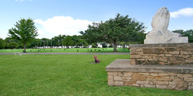 Special landscaping feature at Shawnee Mission Memorial Gardens
