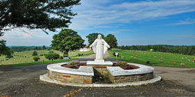 Special landscaping feature at Holly Memorial Gardens (Oh)