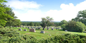 Cemetery grounds at Fort Lincoln Cemetery