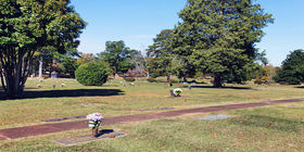 Cemetery grounds at Pinecrest Memorial Park