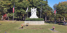 Veterans section at Pinecrest Memorial Park