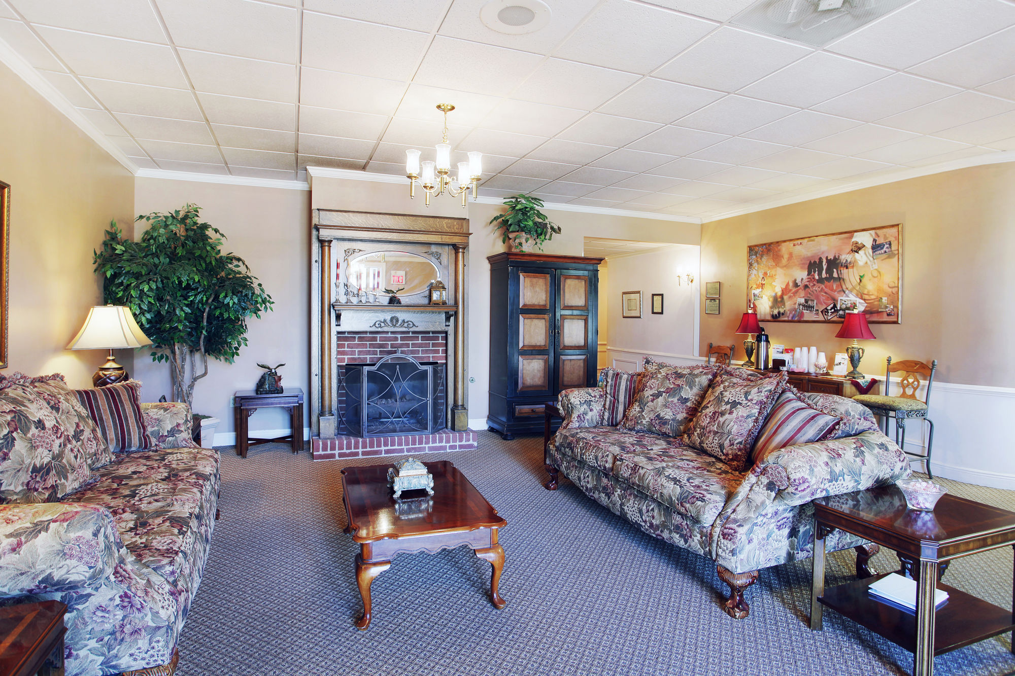 Lobby at Griffin Leggett Conway Funeral Home