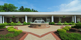 Water feature at Blue Ridge Funeral Home