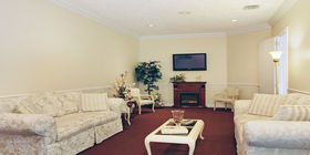 Sitting area at Aycock Funeral Home Young & Prill Chapel