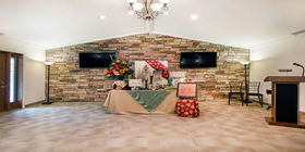 Service room at Grissom Funeral Home and Crematory