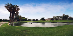 Water feature at Green Acres Memorial Park
