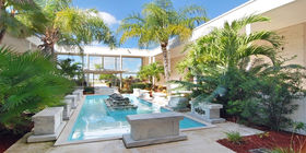 Water feature at Hillcrest Memorial Gardens