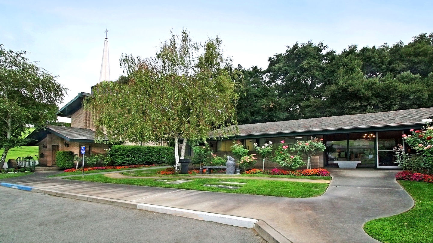 Front exterior building at Eternal Valley Memorial Park
