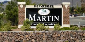 Front exterior at Martin Funeral Home