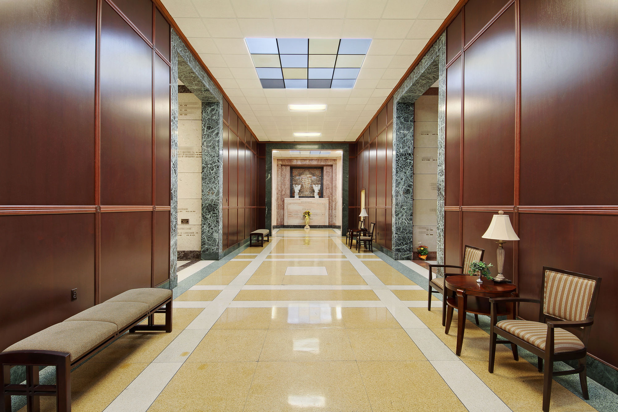 Main Mausoleum at Lake Lawn Park Mausoleum