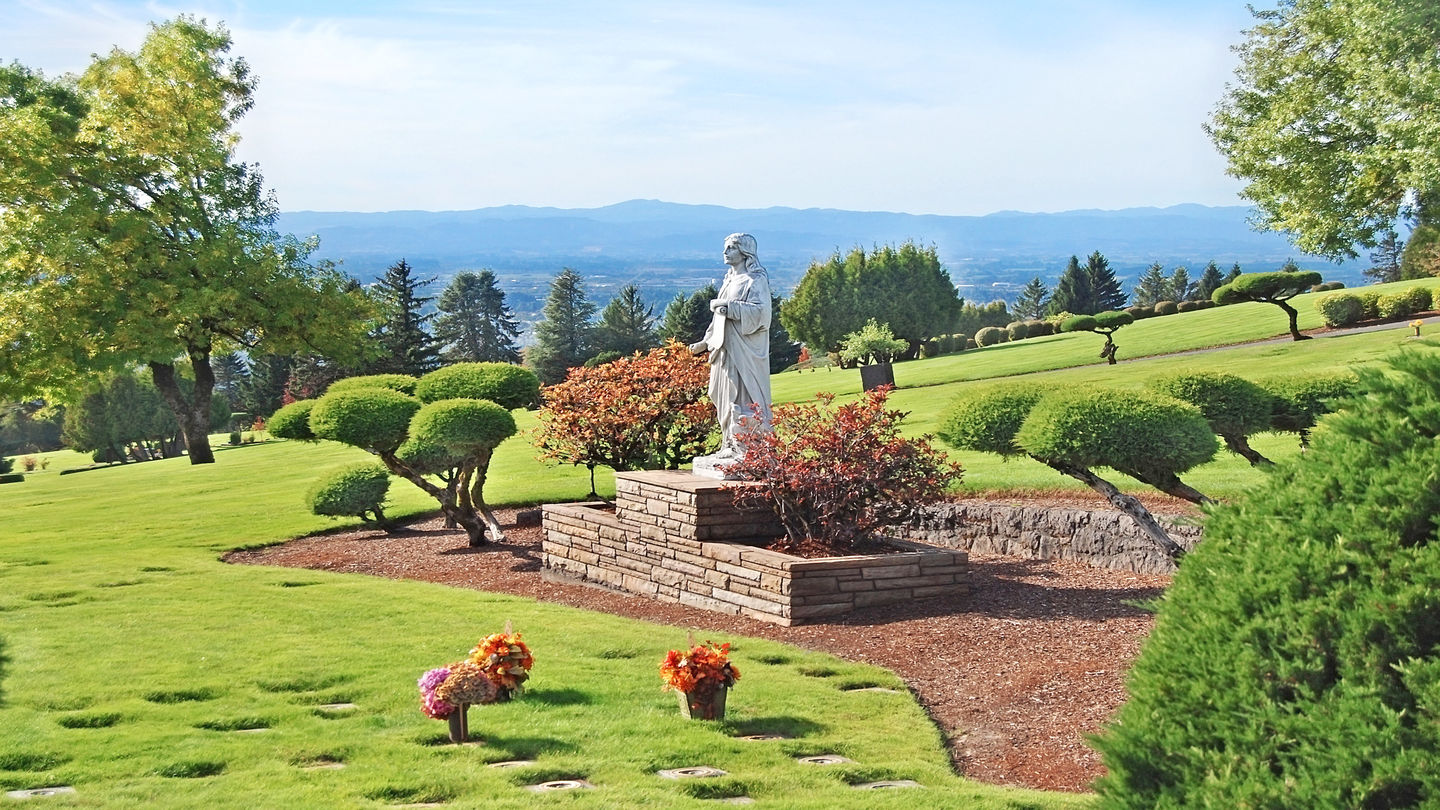 View of Oregon Coastal Range at Skyline Memorial Gardens Funeral Home