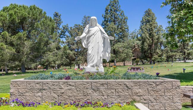 Special landscaping feature at Hillcrest Memorial Park