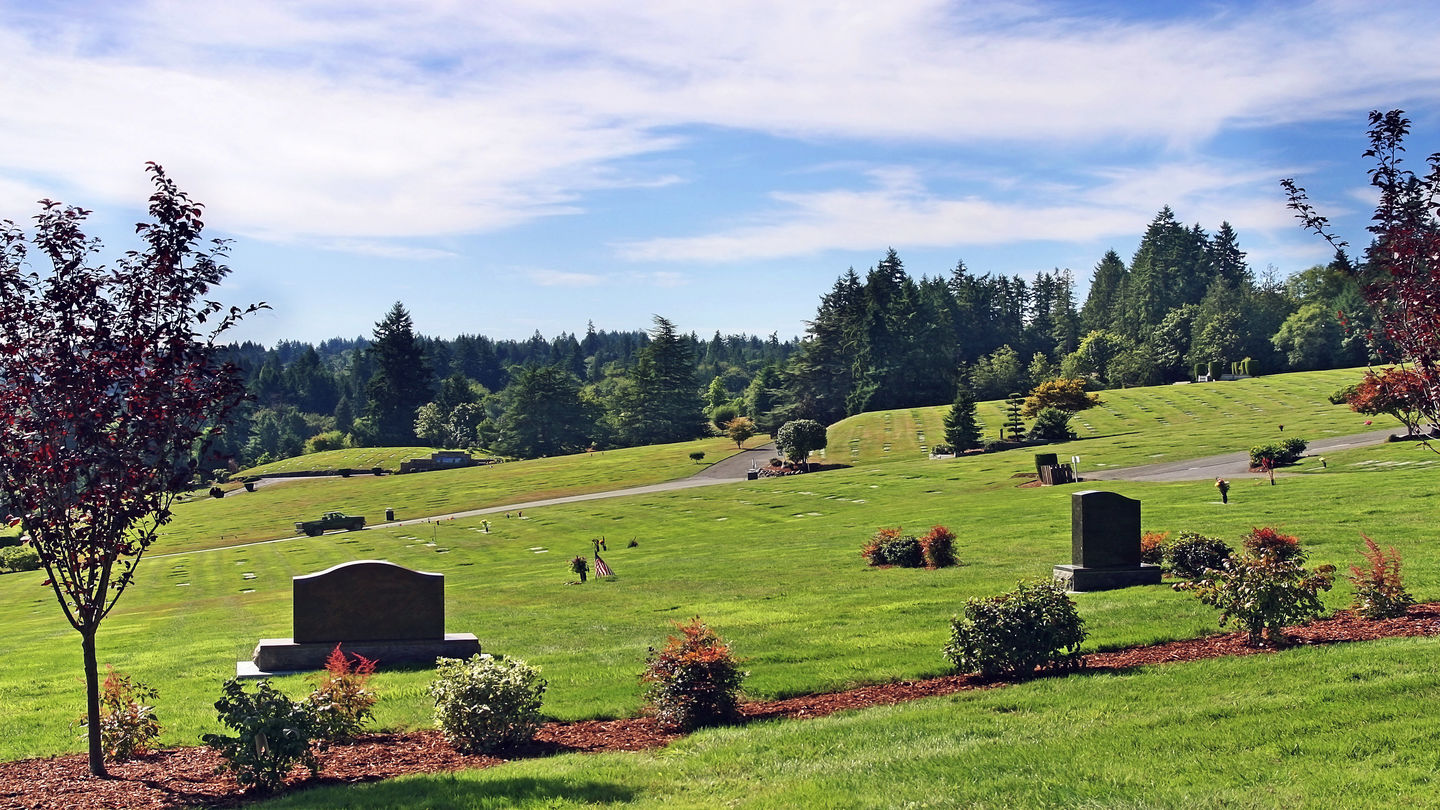 Cemetery grounds at Miller-Woodlawn Funeral Home