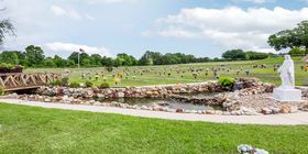 Cemetery grounds at Hill Crest Memorial Park