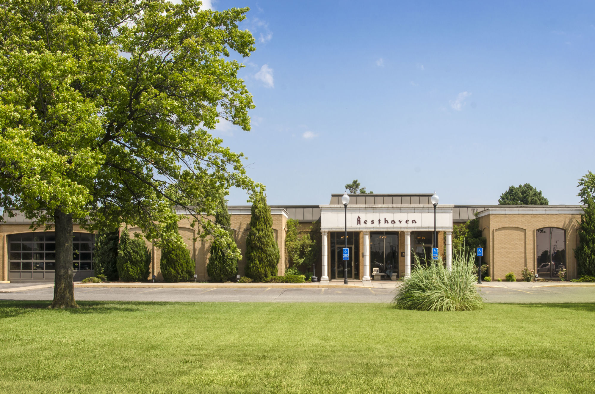 Front exterior at Resthaven Mortuary