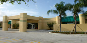 Front exterior entrance at Caballero Rivero Sunset. 