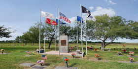 Veterans section at Memory Gardens