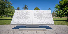 Special landscaping feature at Lynnhurst Cemetery