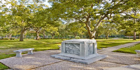 Special landscaping feature at Restwood Funeral Home