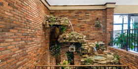Water feature at Harry J Will Funeral Homes