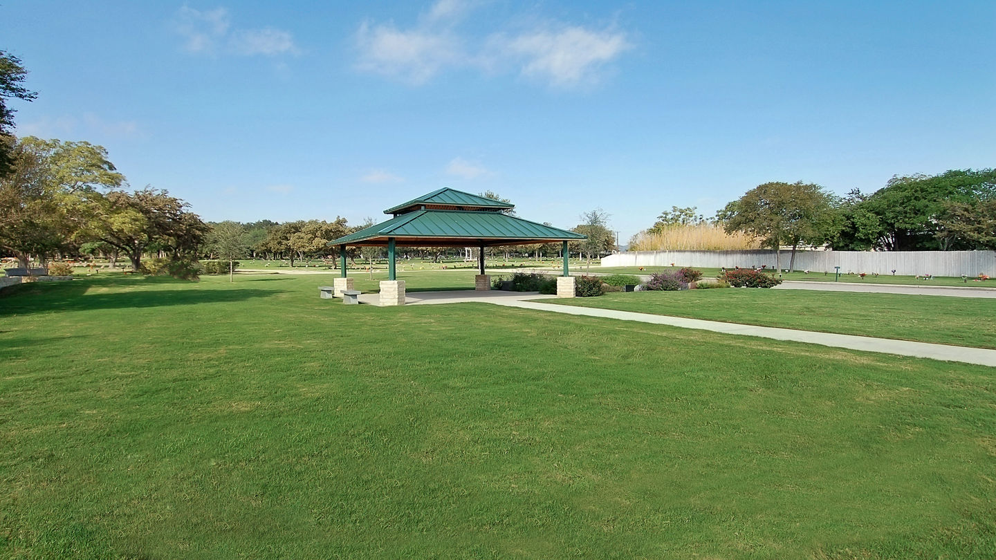 Cemetery grounds at Sunset Memorial Park
