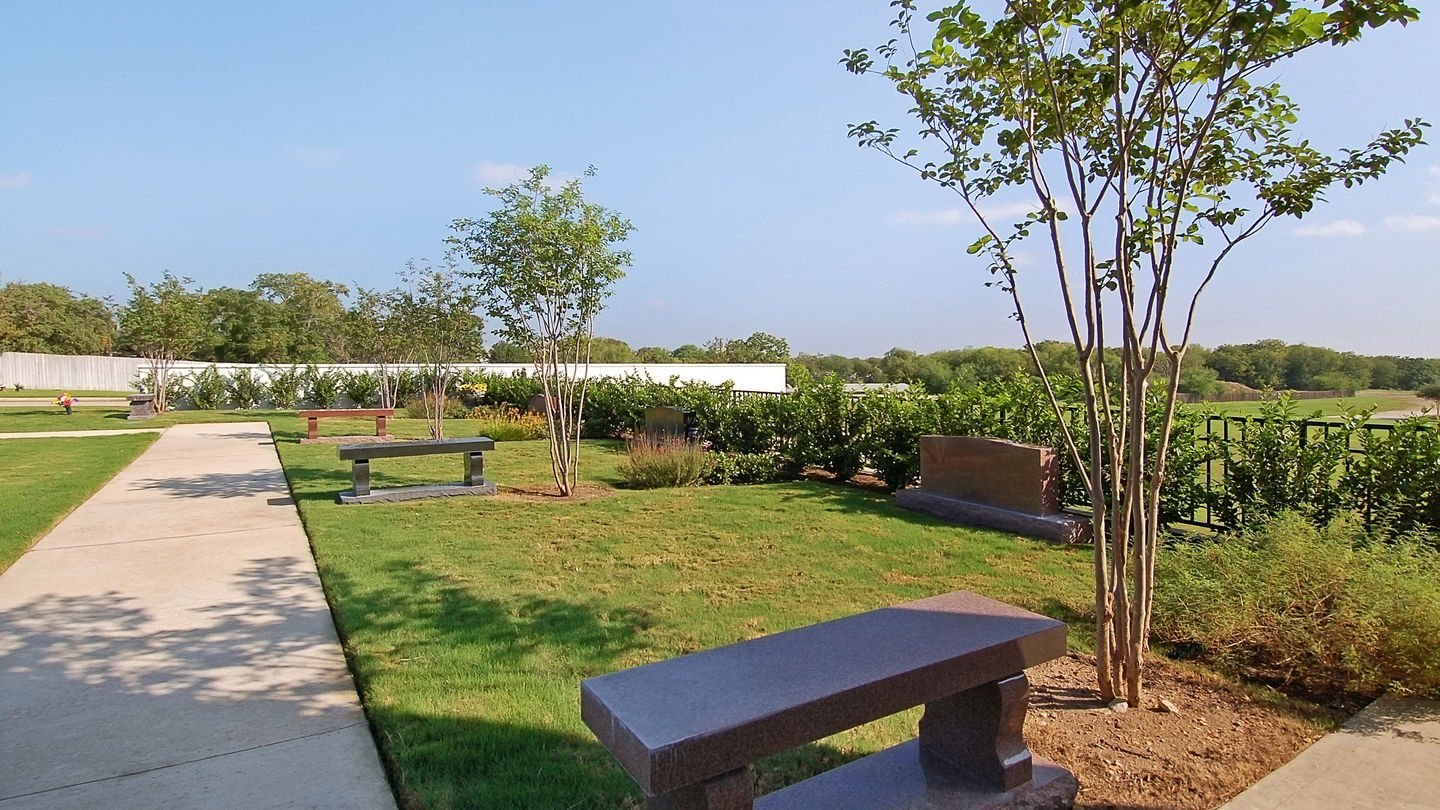 Estate area at Sunset Memorial Park