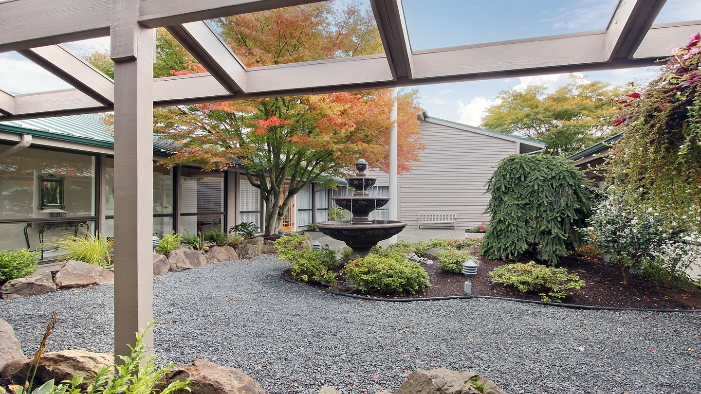 Entry Courtyard at Purdy and Walters at Floral Hills