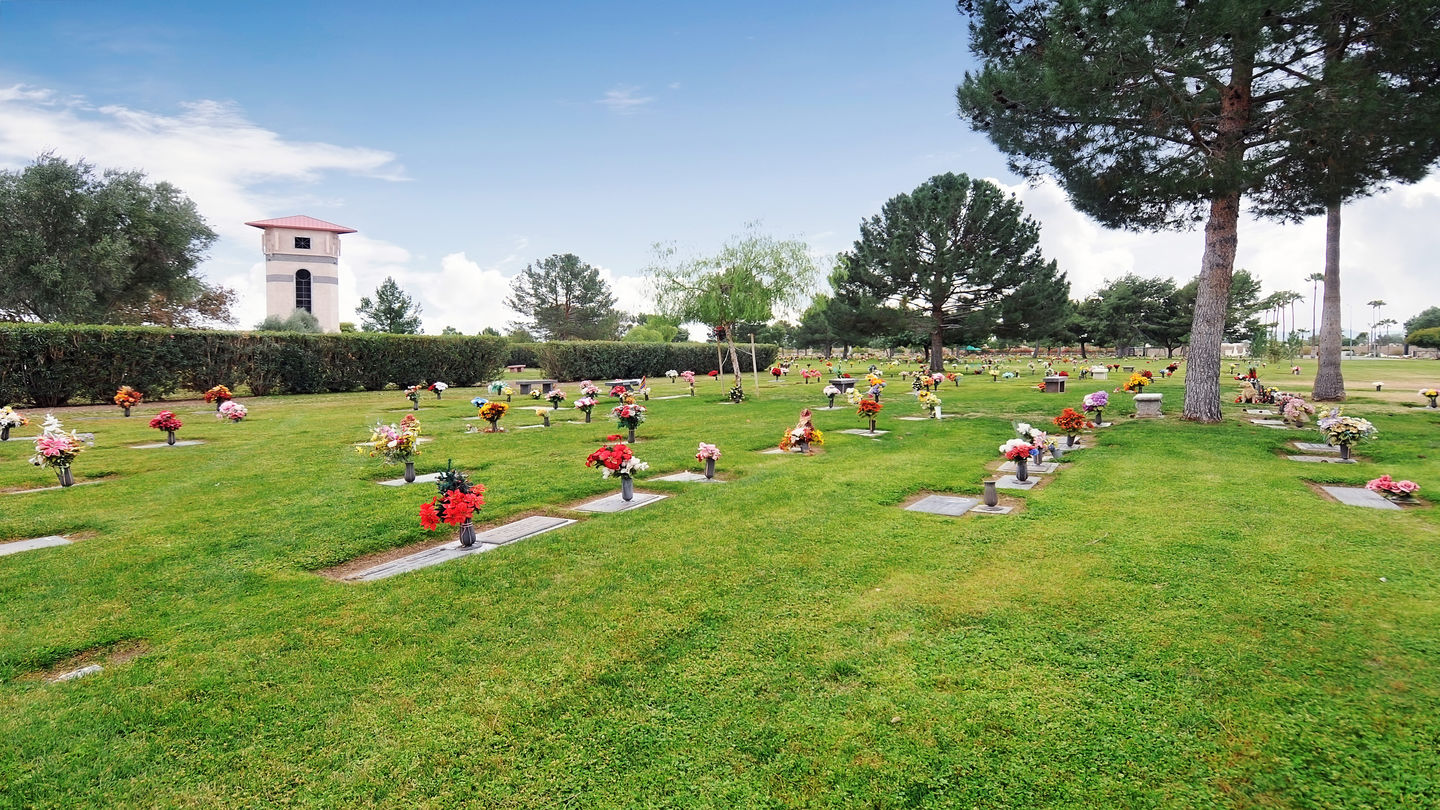 Cemetery grounds at Phoenix Memorial Park & Mortuary