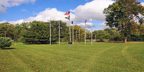 Cemetery grounds at Ridgewood Memorial Park