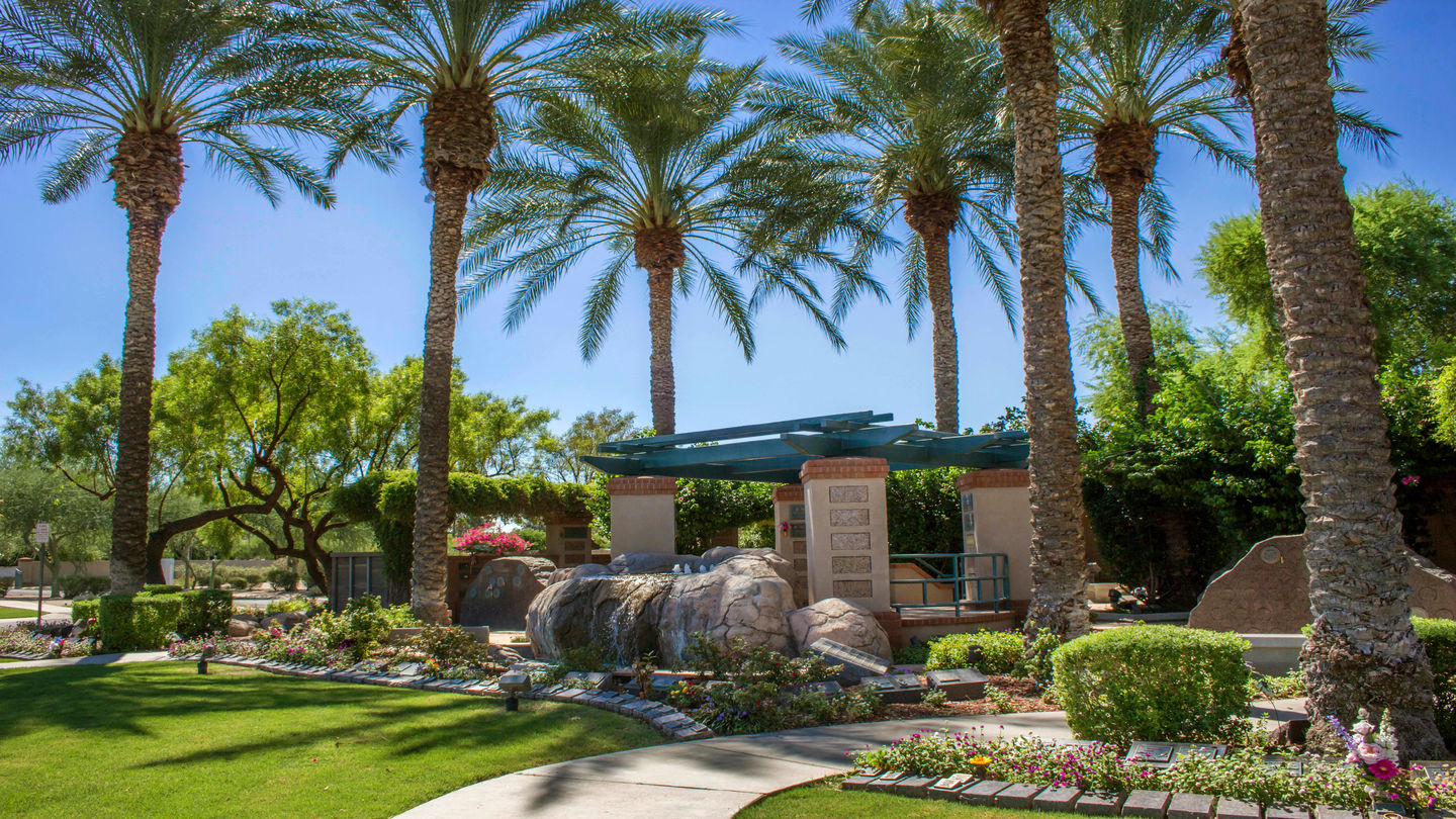Cemetery grounds at Mariposa Gardens Memorial Park