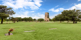 Cemetery grounds at Memorial Park Cemetery