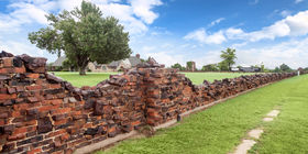Special landscaping feature at Memorial Park Cemetery