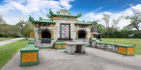 Unique feature at Mount Auburn Cemetery