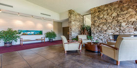 Lobby at Lima Family Santa Clara Mortuary