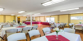 Reception room at Lima Family Santa Clara Mortuary