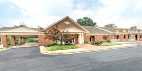 Front exterior building at Gary L. Kaufman Funeral Home at Meadowridge Memorial Park