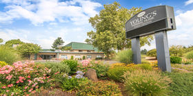 Signage at Young's Funeral Home
