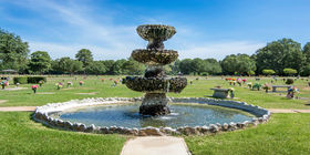 Water feature at Centuries Memorial Park