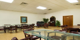 Reception room at Funeraria Del Angel Trevino Funeral Home