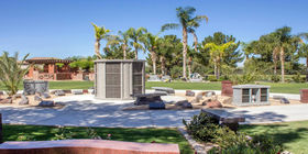 Cremation garden at Resthaven Park Cemetery.