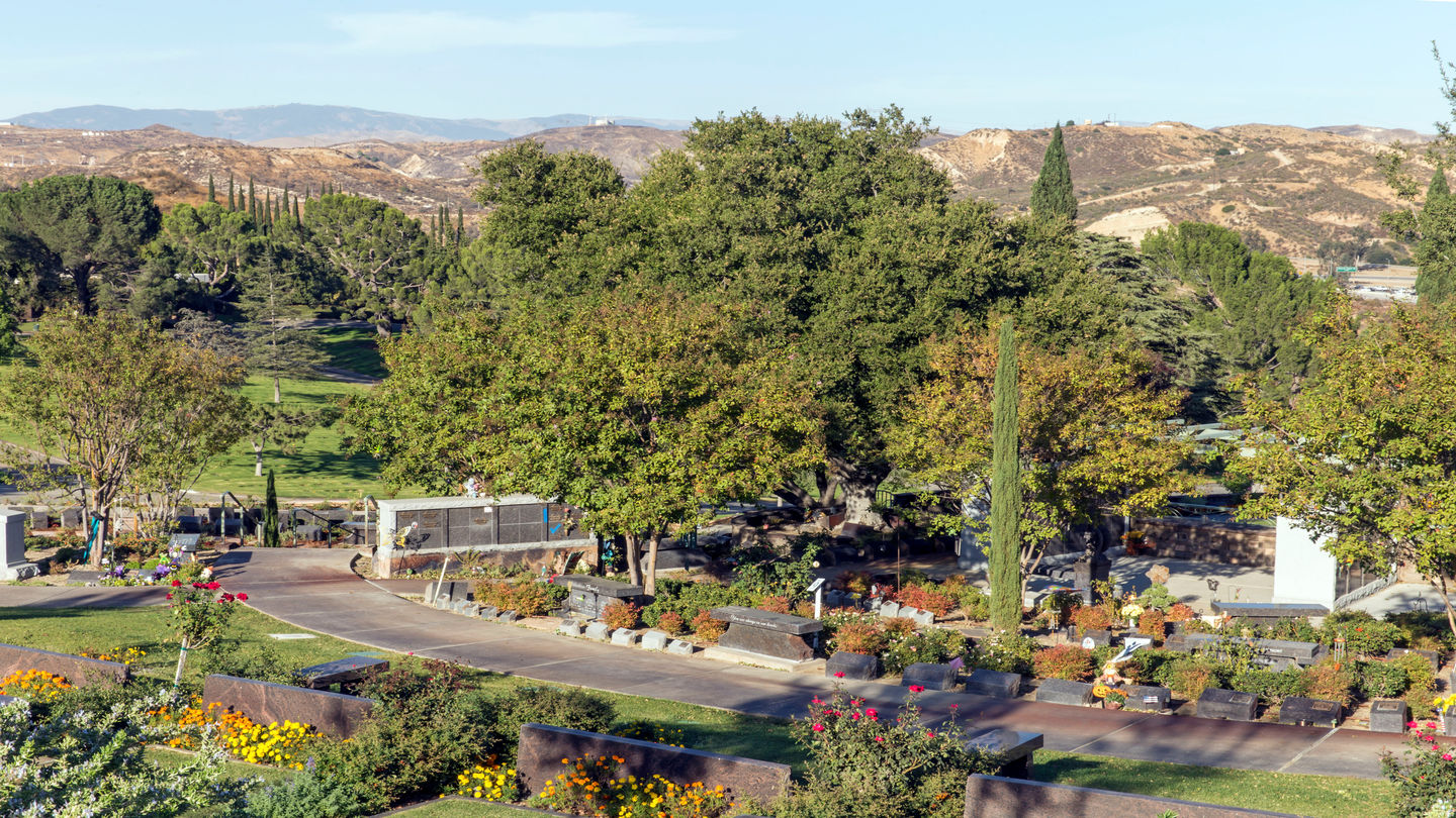 Cemetery grounds at Eternal Valley Memorial Park
