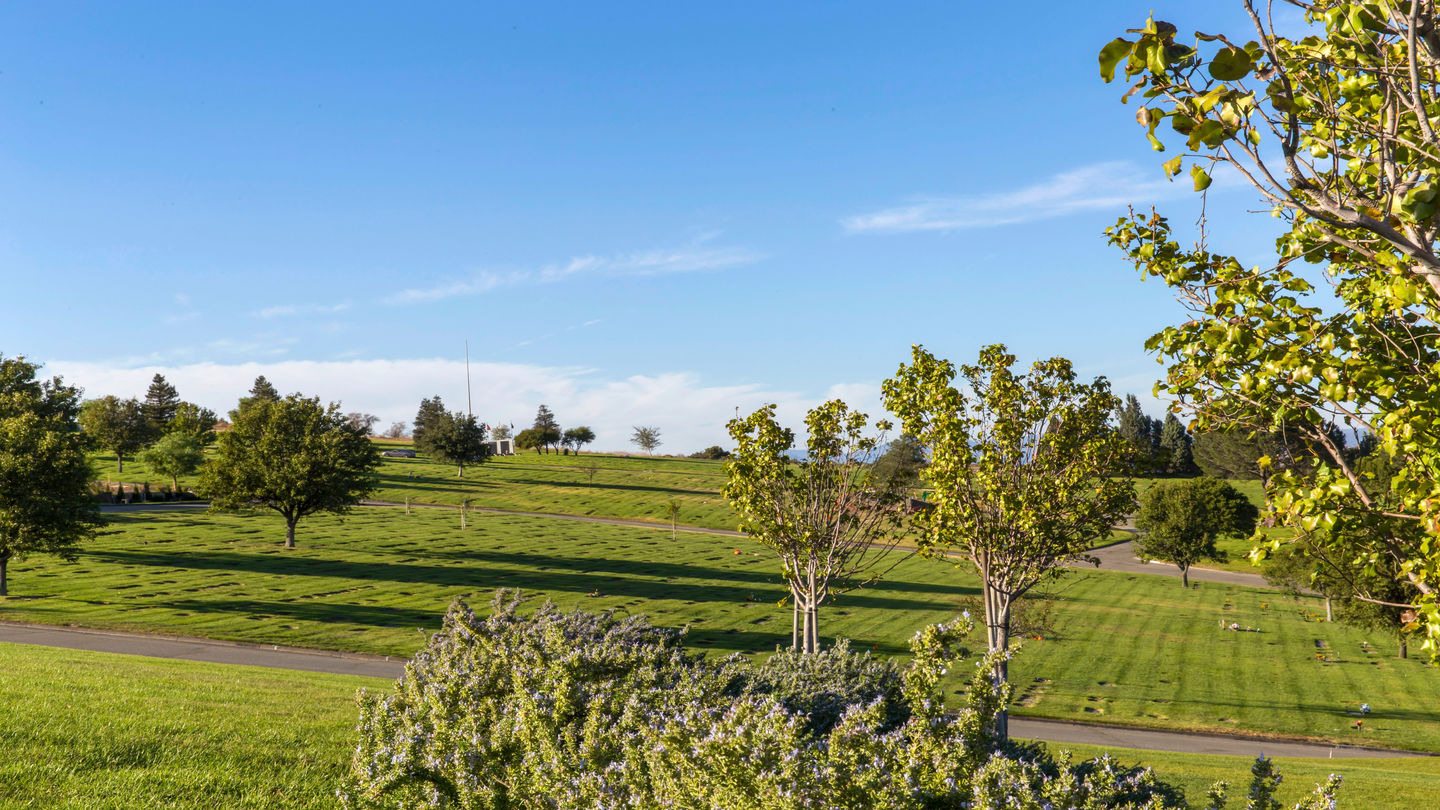 Cemetery grounds at Eternal Valley Memorial Park