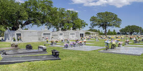 Cemetery grounds at St Bernard Memorial Garden