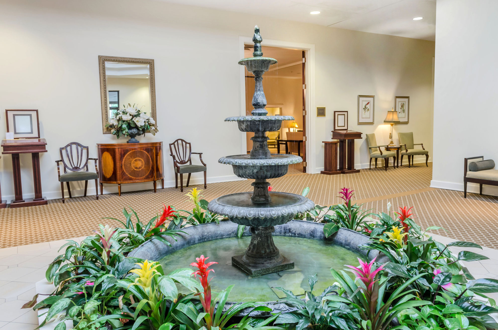 Lobby at Lake Lawn Metairie Funeral Home