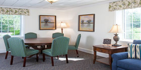 Sitting area at Schimunek Funeral Home.