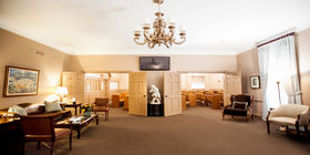 Sitting area at Berger Memorial Chapel
