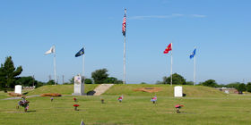 Veterans section at Lawnhaven Memorial Gardens